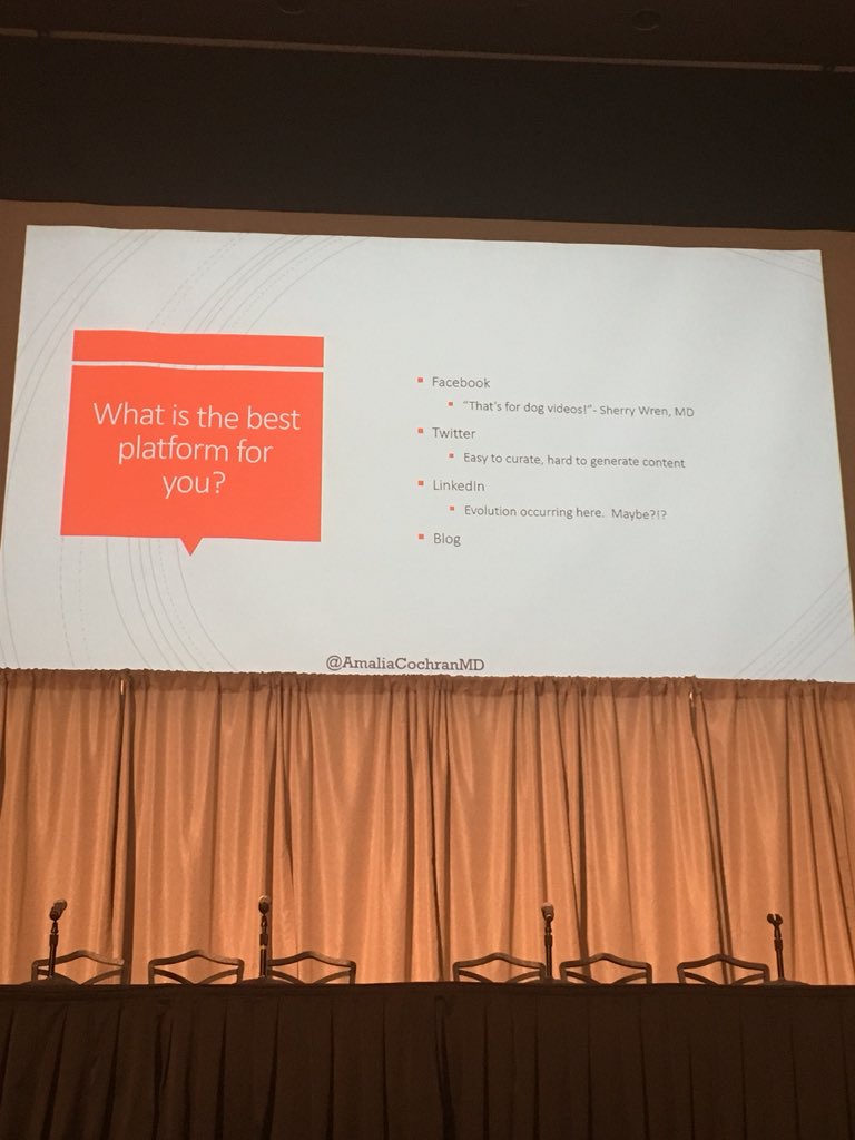 JaimeDLewisMD's tweet image. What’s your platform? @AmaliaCochranMD #OSUWIS18