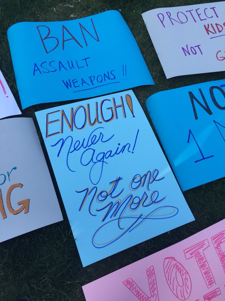 We believe in the kids ... support March for our lives