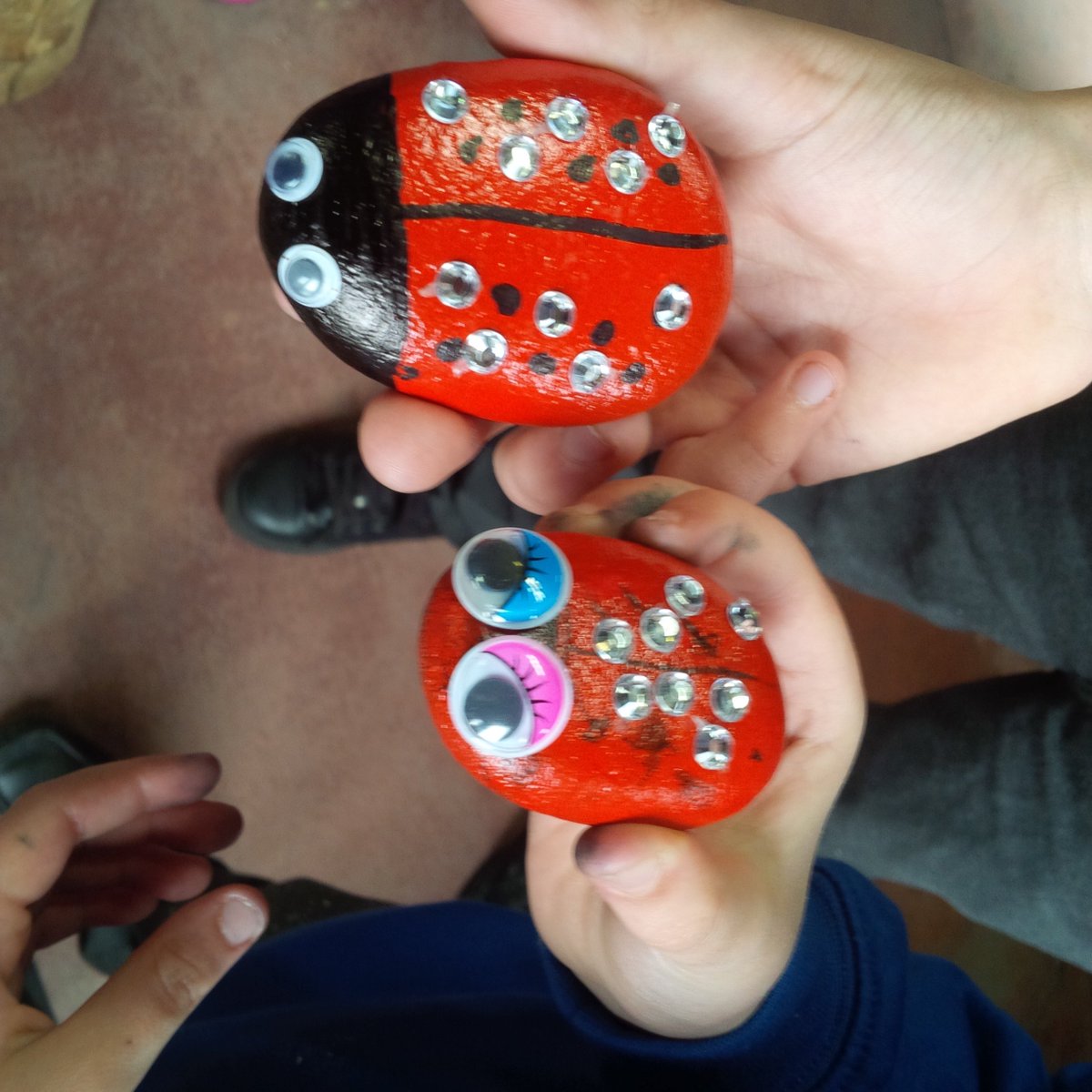 Excellent wood cookies and ladybugs made today at Tonypany fire station open day.. good to see everyone and thanks for letting us come along and talk about the Woodland project in Treherbert...