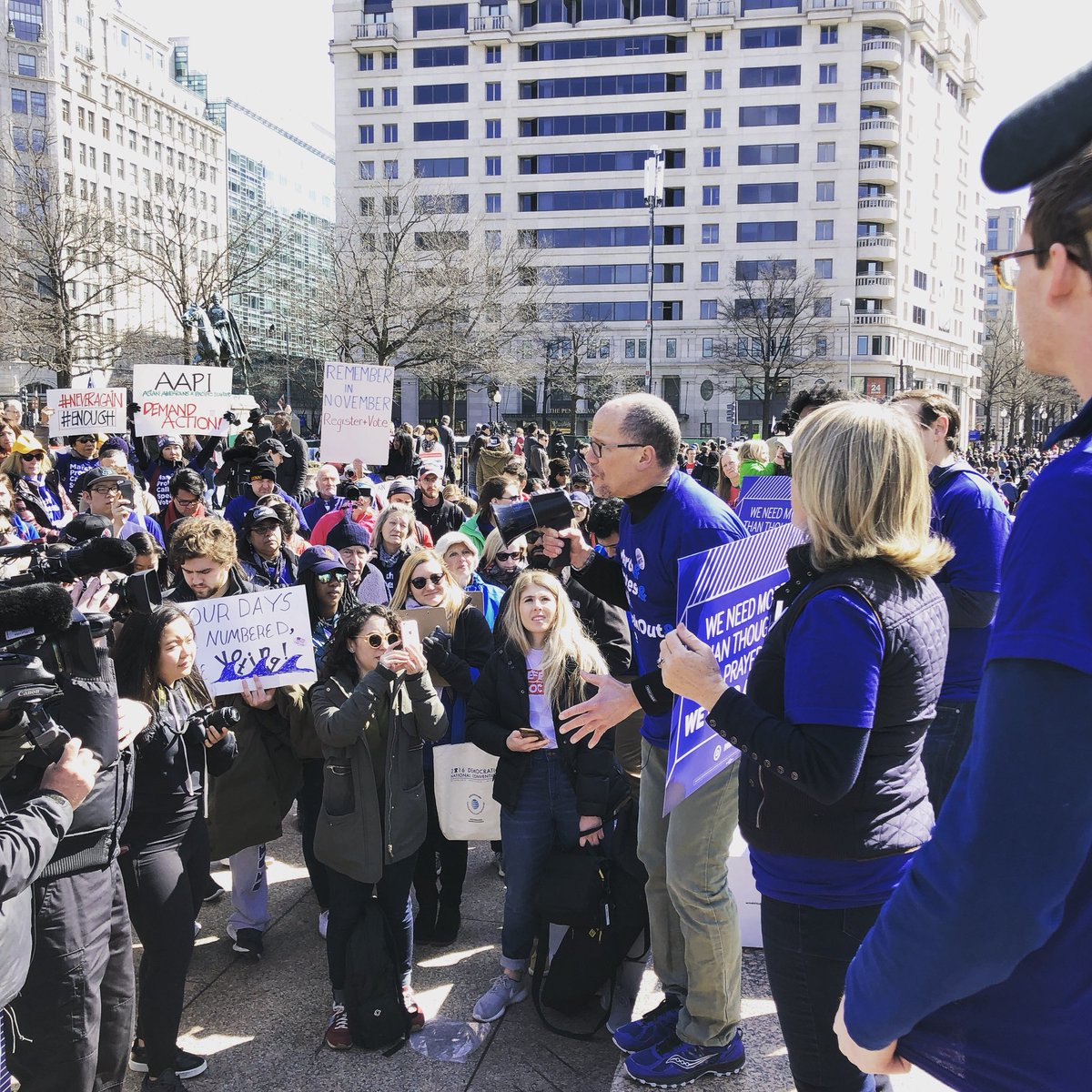 We need more than thoughts & prayers, we need action and @TheDemocrats under @TomPerez are committed to it #marchforourlives