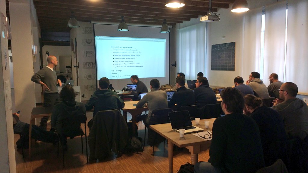 DanieleMegna1's tweet image. "Foundation of Functional Programming" day 2 by @GiulioCanti ... illuminating #funcionalprogramming #fp thx to @gabrielelana @Mikamai and @LinkMeSRL