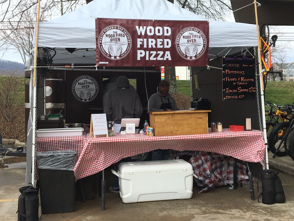 AVLCustomCloset's tweet photo. The best wood oven pizza in Asheville available today 3/24 until 6pm at Motion Makers Anniversary Sale Brevard Rd.  #foodtruck AVL https://t.co/7p4ZXp5W2n