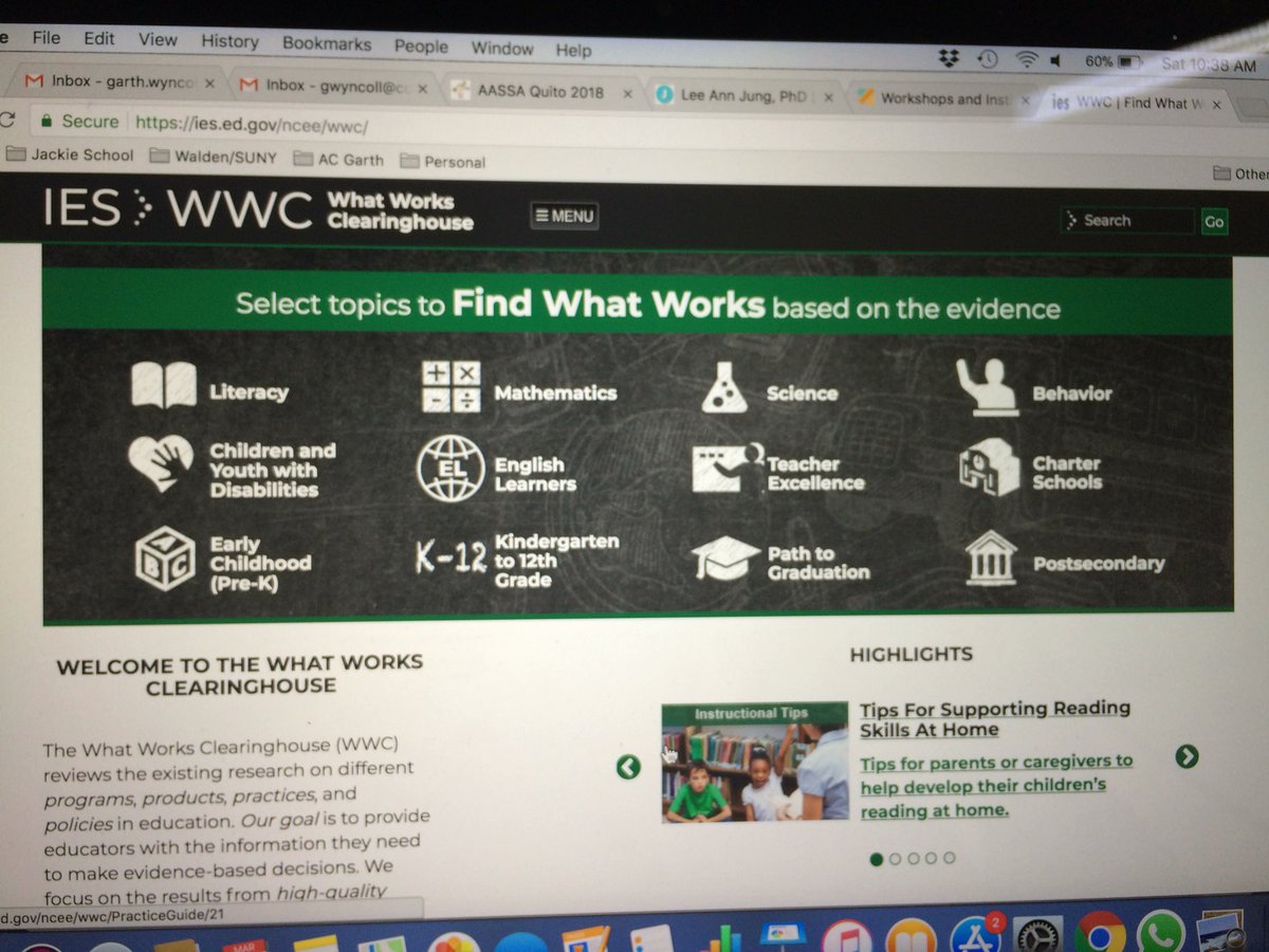 GWyncoll66's tweet image. What works clearinghouse = data backed interventions that produce results #greatresource @leeannjung #thankyou