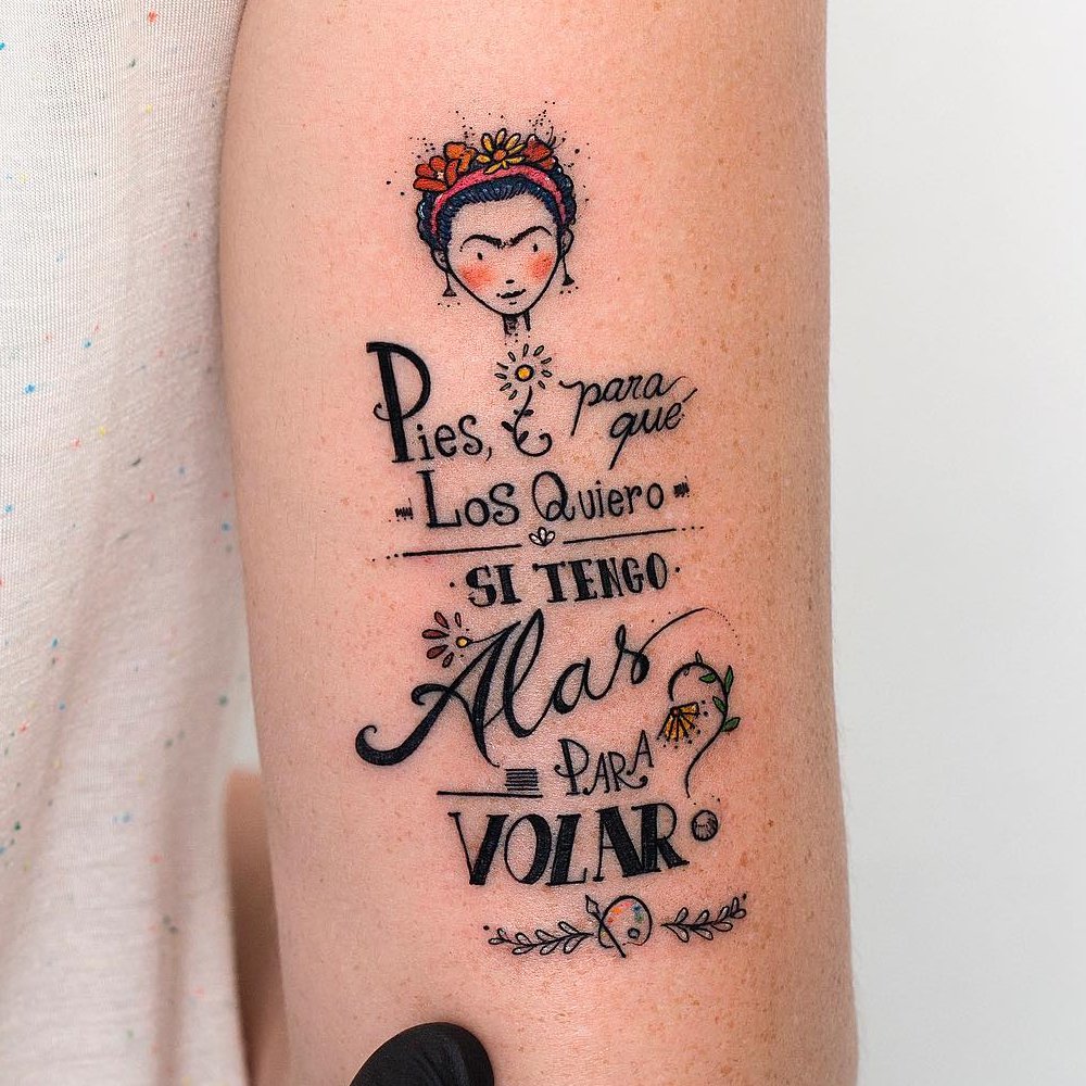 Frida Kahlo Tattoo Quotes QuotesGram