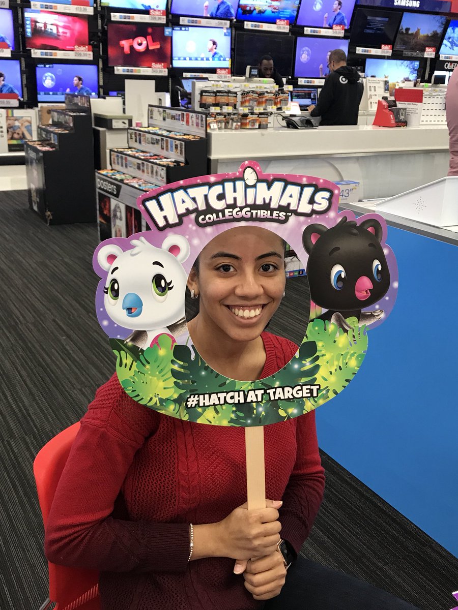 TargetMichele's tweet photo. HR TM @PrincessGonzTGT and her little sister Bella having Hatchimal fun!!!   #fundaybeforeeastersunday. #targetkidsevent https://t.co/gkbH1o9ogP
