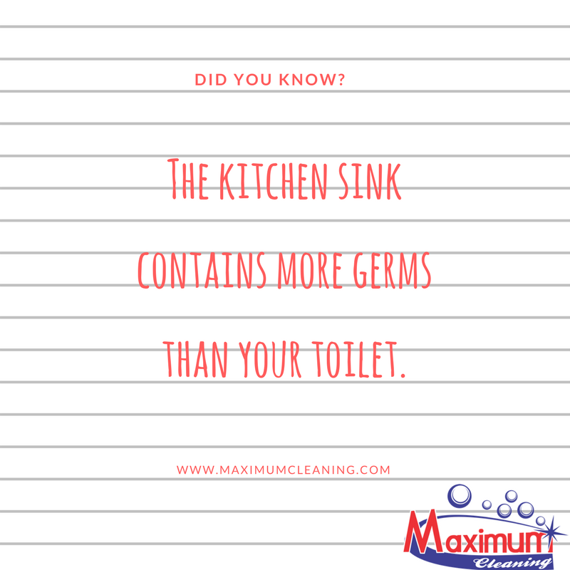 Yes, you actually need to clean your kitchen sink, not just rinse it out.
 #CleaningFacts #MaximumCleaning #CleaningServices