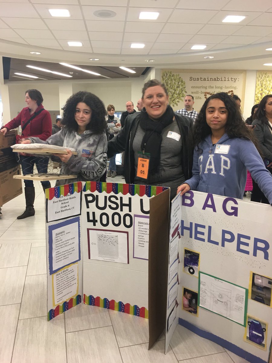 CCSU_STEM6's tweet photo. @EHMiddle @EastHartfordPS Had a great time judging at the Regional event for @CT_Invent and supporting our EHMS students! So proud of them! #STEMed #prepareworksucceed #hardworkpaysoff https://t.co/iIr1cyrEwu