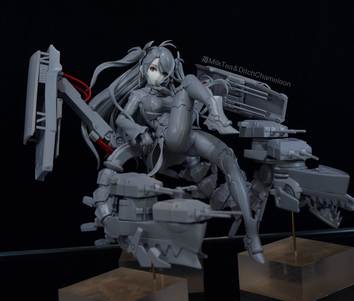 艦これ プリンツ&ビスマルク ガレージキット 苺MilkTeaディッチカメレオン 苺MilkTea&Ditch Chameleon プリンツオイゲン キット 艦これ