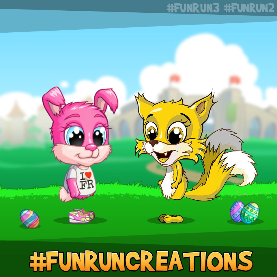 TheFunRun's tweet photo. Share your #Easter themed #fanart with #FunRunCreations for a chance to win the Golden Fox (#FunRun2) or the "I ❤️ FR" shirt (#FunRun3)! Entries will be accepted until March 30th. #GoldenFoxWeek https://t.co/SNaLRnOc4q