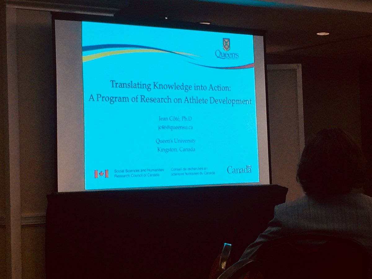 ICPeakLab's tweet photo. Great keynote by @jeancote46 at @ECSEPS_2018 Impressive work on #leadership and #athlete #development https://t.co/FrF5fK11bS