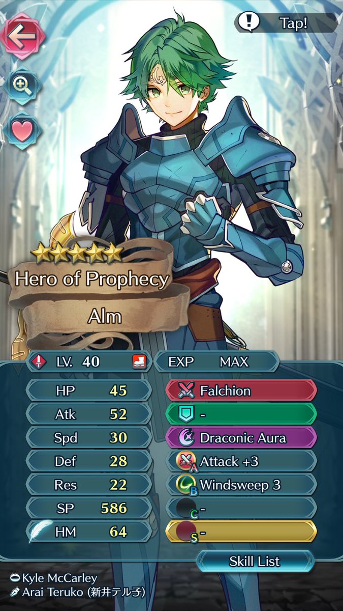 “Oh, he’s...completely neutral. Actually that’s kind of a pleasant surprise—I’d expected an attack bane with my awful luck....”