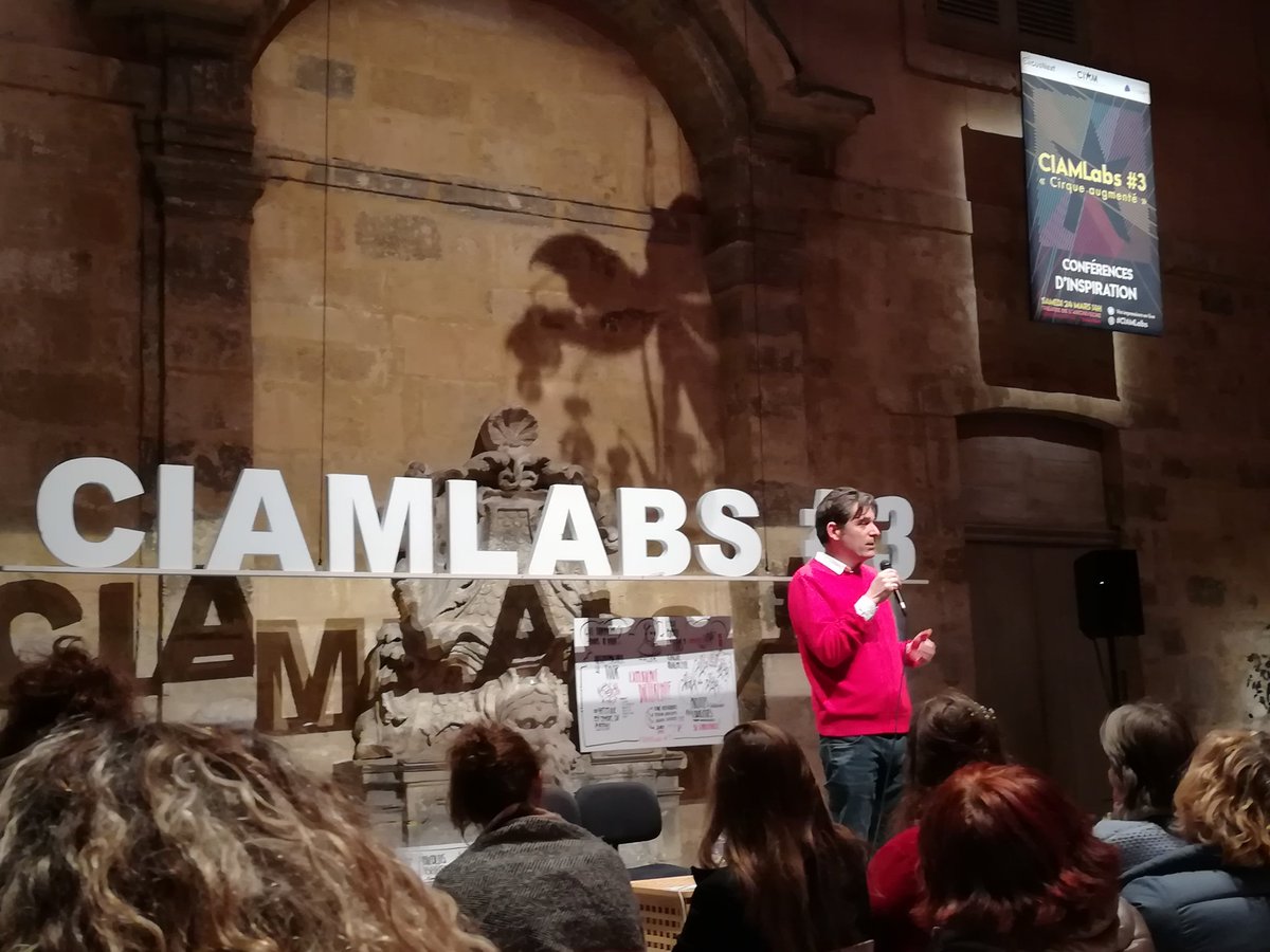 CIAMLabs's tweet photo. #conferencesdinspiration #CIAMLABS3 "L'essentiel, quand on utilise ces technologies, est de garder la poésie. C'est la #poésie qui importe." @GAELSOLIGNAC #innovation https://t.co/idaVk2kOox https://t.co/uQbGjX1QbC