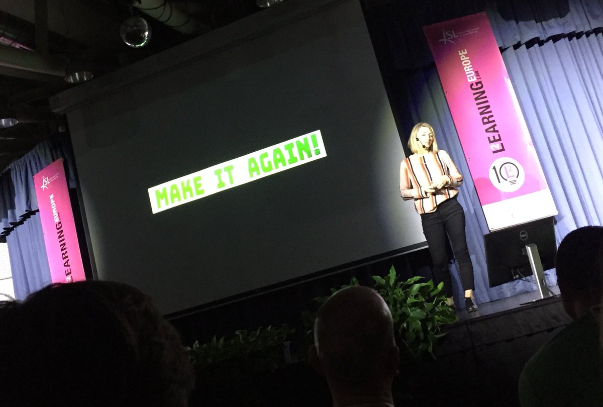 carrie_zimmer's tweet photo. If you had to leave early you missed a great #learning2 talk from @techiehouse Would your lesson end up on the #makeitagain list? https://t.co/ziTnHcEqkz
