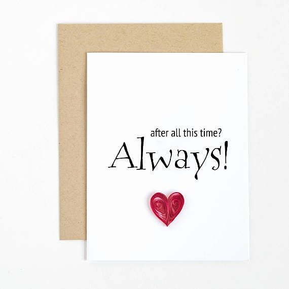 Thehandmdeco's tweet photo. All the Harry Potter fans would know!
"Always"
For all the Serverus Snape's out there, make your Lily feel special this Valentines!
@HMNation #handmadecards #harrypotter #harrypotterfan #snape #severussnape #halfbloodprince #afterathistime #always #valentines #valentinesday #love https://t.co/0LNVKXnX8e