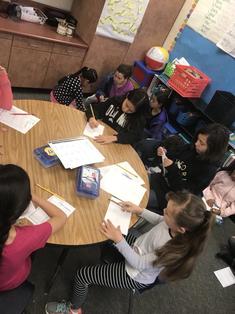 shari512's tweet photo. 2nd and 4/5th grade Saturday STEAM classes planning out the best paper airplane design after reading about 4 properties of flight #saturdaysteam #attendancematters #handonscience @MayRanch https://t.co/OFeljxXD7k