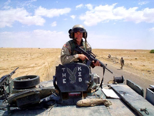 I led tank and scout platoons in Iraq. No civilian should have access to the same weapons we carried. #VetsForGunReform #MarchForOurLives