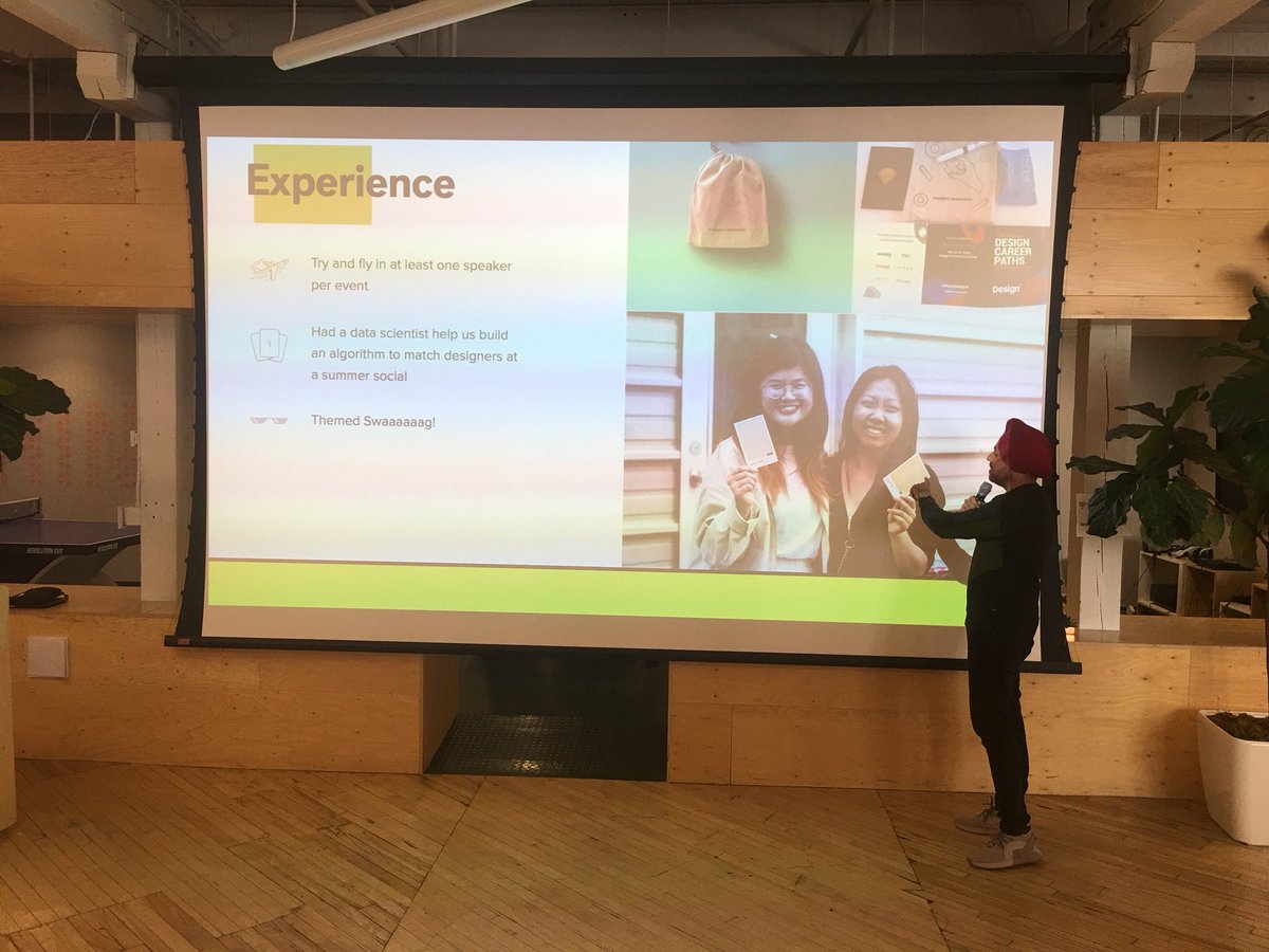 Preet <a href="/DesignSingh/">Preet Singh</a> talking about the ways they make attendee experience <a href="/WeAreDesignX/">DesignX Community</a> awesome 😎 #communityCAN