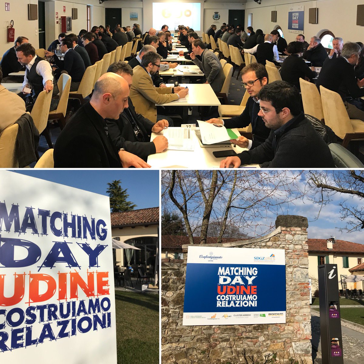 MatchingDay #Udine: 10^ edizione a Corno di Rosazzo, con 69 imprese, per 1/3 dalla Slovenia. Continua il lavoro di <a href="/ConfartiUdine/">Confartigianato UD</a> per costruire relazioni tra imprese e con i professionisti. Grazie a <a href="/Sdgz_Ures/">SDGZ - URES</a>, co-partner, agli sponsor e a tutti i partecipanti!