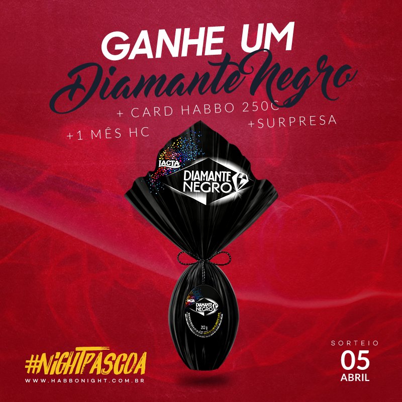 HabboNight's tweet image. Chegou a hora do grande sorteio da campanha de páscoa #NightPÁSCOA

Para participar:

😎 Siga este perfil
🔃 Dê RT
❤️ Favorite
👍 Marque 2 amigos nos comentários
💻 Possua uma conta em nosso site antes do resultado
❌ #SemFAKE

Sorteio: 05/04

Boa sorte! Habbonight.com.br