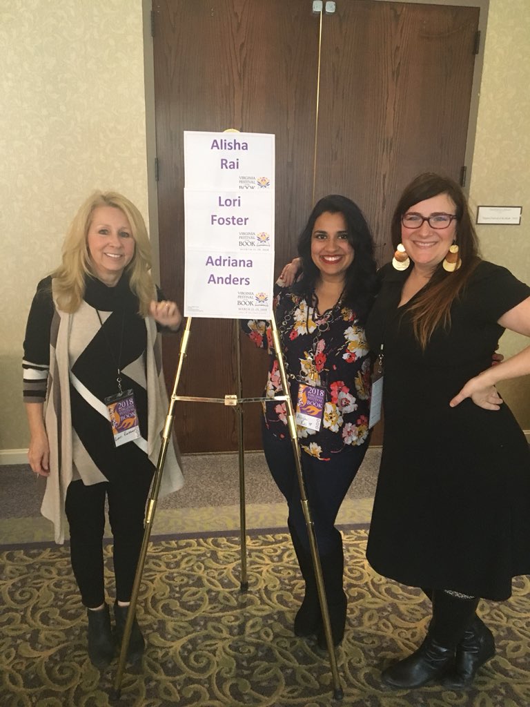 AlishaRai's tweet photo. I’m at #VABook2018 in Charlottesville, VA today. My panel’s already over, but the on-site bookseller has EARLY copies of Hurts To Love You! I’ll sign it for you! Find me! My hair is blue-ish! https://t.co/tgAHSK4ND9