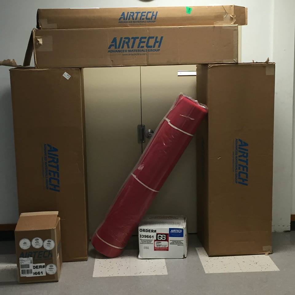 MeanGreenRacing's tweet photo. Huge thanks to @AirtechOfficial for donating the supplies we need to continue our carbon fiber layups! We couldn't do this without great sponsors like them! #UNT #UNTDiscoveryPark #UNTEngineers https://t.co/SWultrJ5zZ