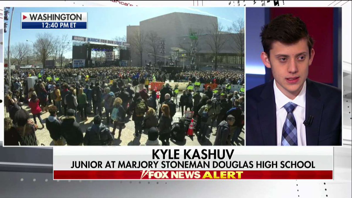 FoxNews's tweet image. .@KyleKashuv: &quot;Fear is a very strong motivator for politicians and it causes them to do things that they otherwise should not have done and would not have done logically, such as raising the age from 18 to 21. There&apos;s no reason to do so.&quot;