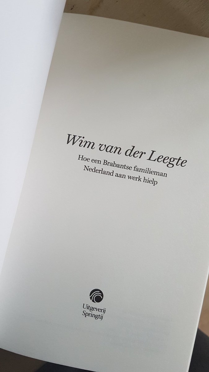 Voor mijn verjaardag van mijn vrouw  het prachtige boek over Wim van der Leegte gehad, maar niet gesigneerd.... <a href="/VDL_Groep/">VDL Groep</a> <a href="/MielTimmers/">Miel Timmers</a>