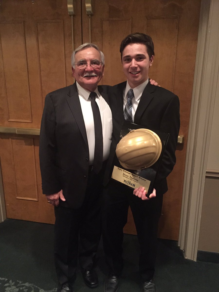 Congratulations to Peter Taccone on winning the Tyler Putnam Award. We are proud of you. 🏒