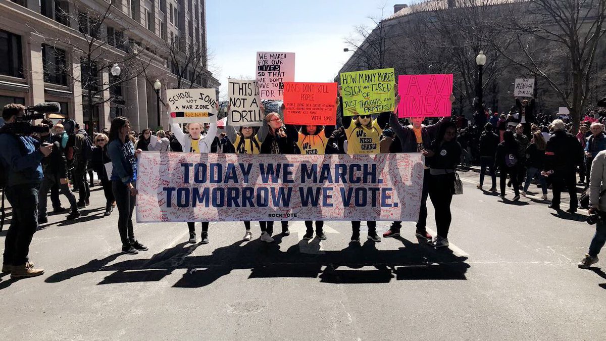 Today’s experience was so beautiful. ❤️ #MarchForOurLives #FightForOurLives Our generation will be the generation of change.