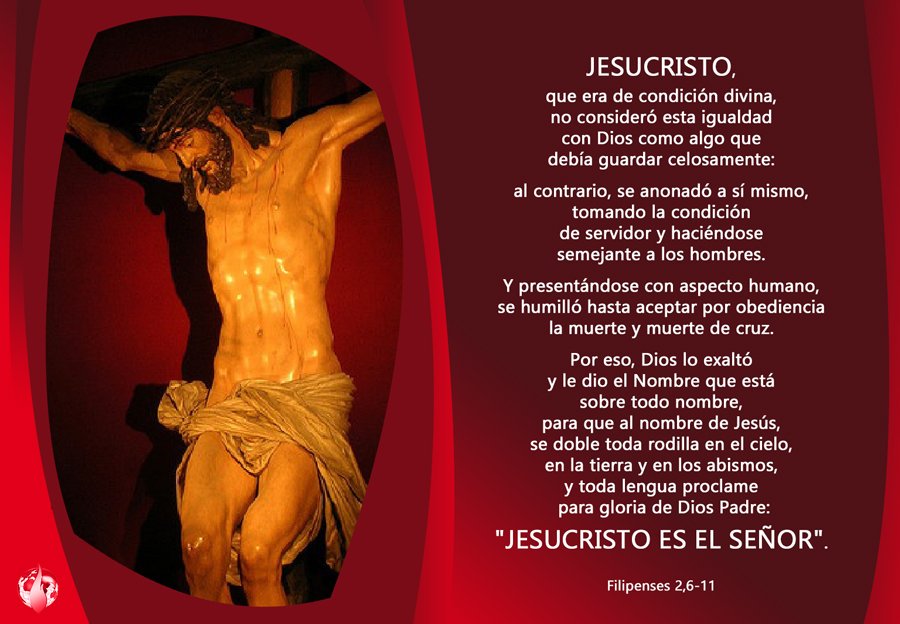 "Jesucristo es el Señor". 
#DomingodeRamos