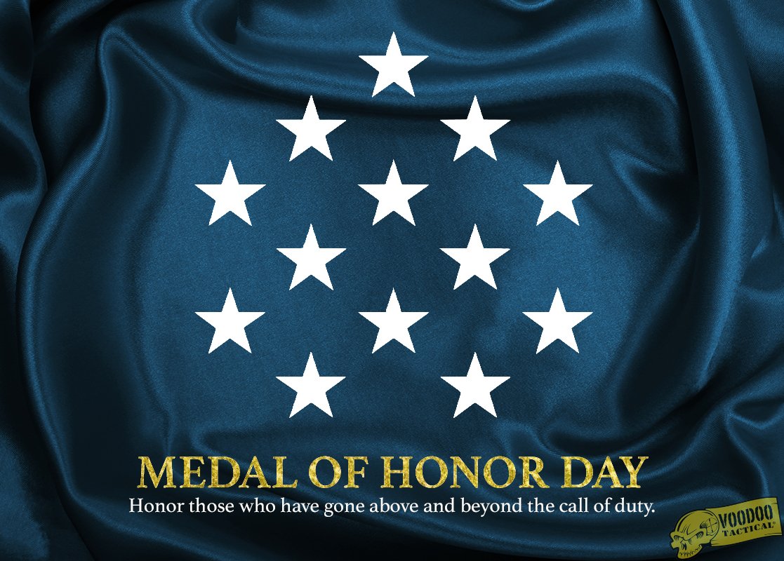 VoodooTactical's tweet photo. Today is National Medal of Honor day. We are grateful for the valor and fortitude of our Medal of Honor recipients. #NationalMedalOfHonorDay https://t.co/wllguXGwL0