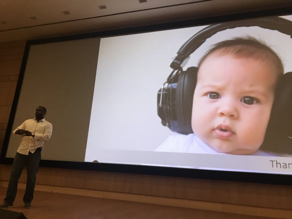 Barry_Waddilove's tweet photo. Outstanding talk from Clayvon Lowe of @Lowes about the challenges of tuning in to the voice of the customer. The audience is reeling with laughter! @IDSA #IDSASDDC @aplncDSGN https://t.co/yOPO7DVXqs