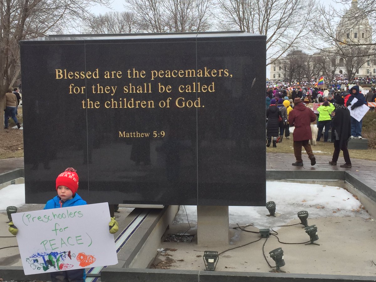 TomWebbMN's tweet image. At the St. Paul #MarchForOurLives