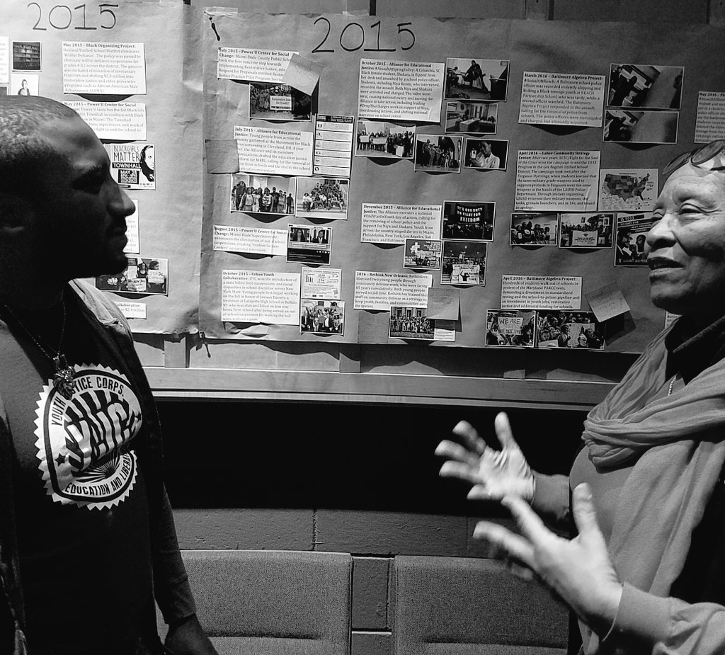 4EdJustice's tweet image. The #AssaultAtSpringValley was a call to leadership to build a movement to remove police from our schools. #EveryBlackGirl2018