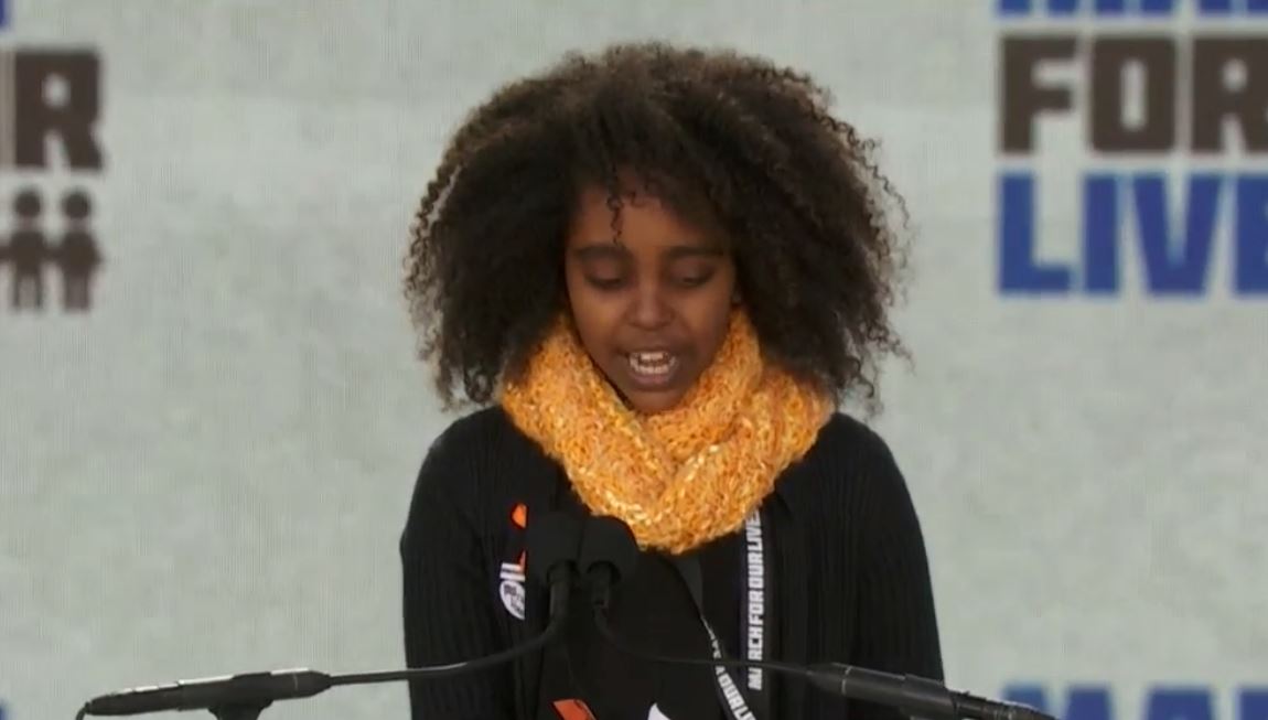 WATCH LIVE: Naomi Wilder, an 11-year-old from Alexandria, Virginia speaks at the #MarchForOurLives in DC:  pscp.tv/w/1ynKOAdqalEJR