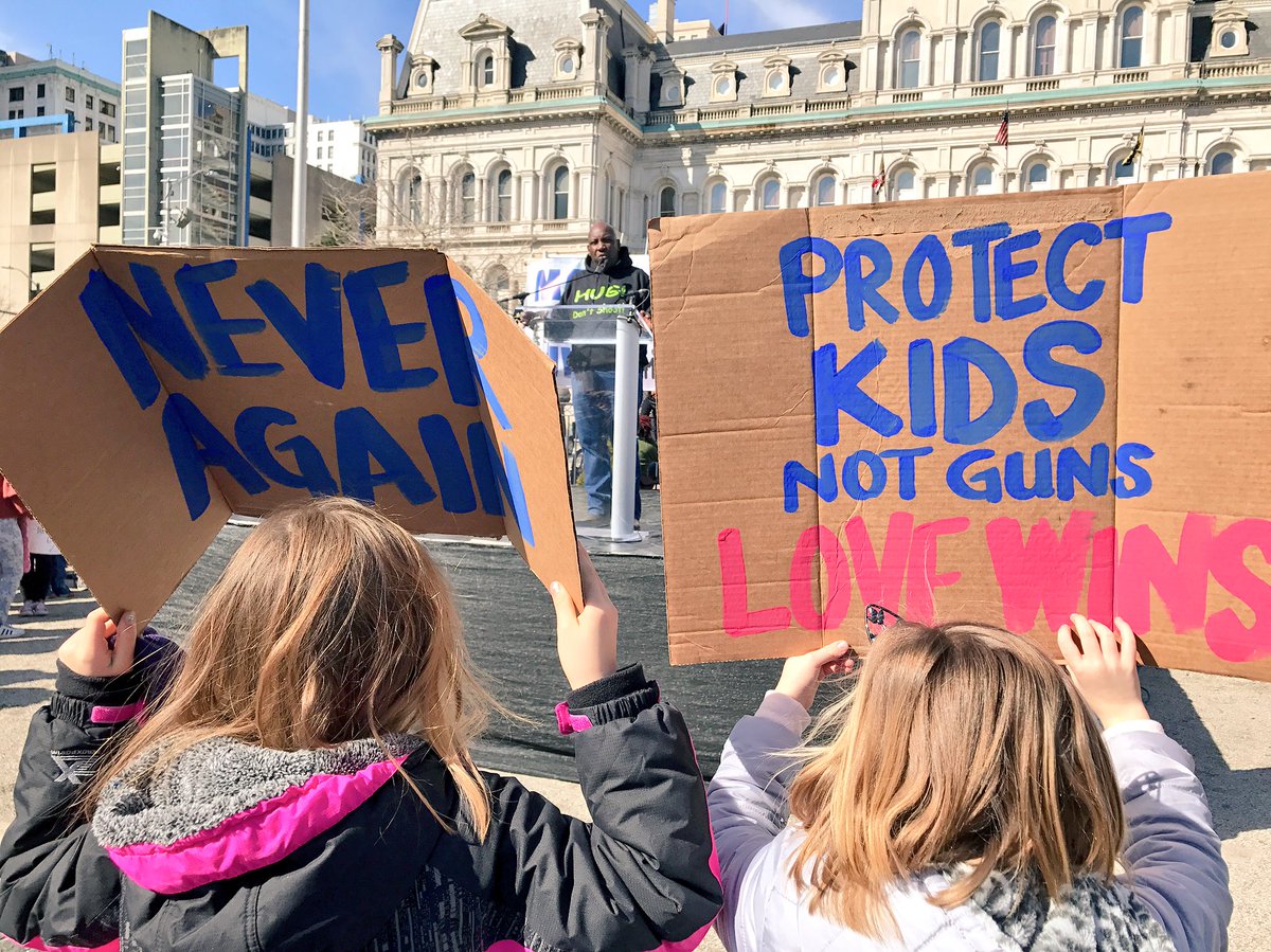 judyryanphotog's tweet photo. Rally at #MarchForOurLives #Baltimore #NeverAgainBaltimore #NeverAgain https://t.co/ALHZtTV7x8