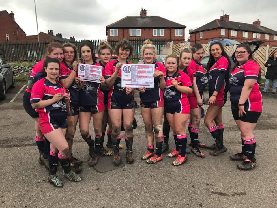 Thanks to <a href="/CRaidettes/">Cutsyke Raidettes</a> u14s and Illingworth girls for supporting brain injury awarness month #teamconnor #teamevan #bebrainaware #geteducated 👍🏉
