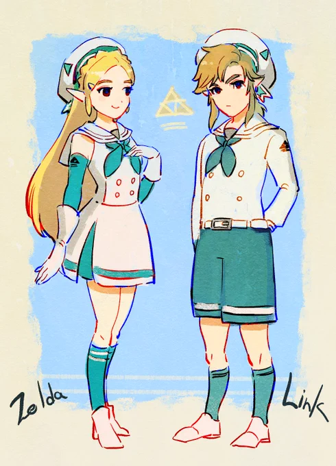 マリーンなブレワイリンク&ゼルダ姫 