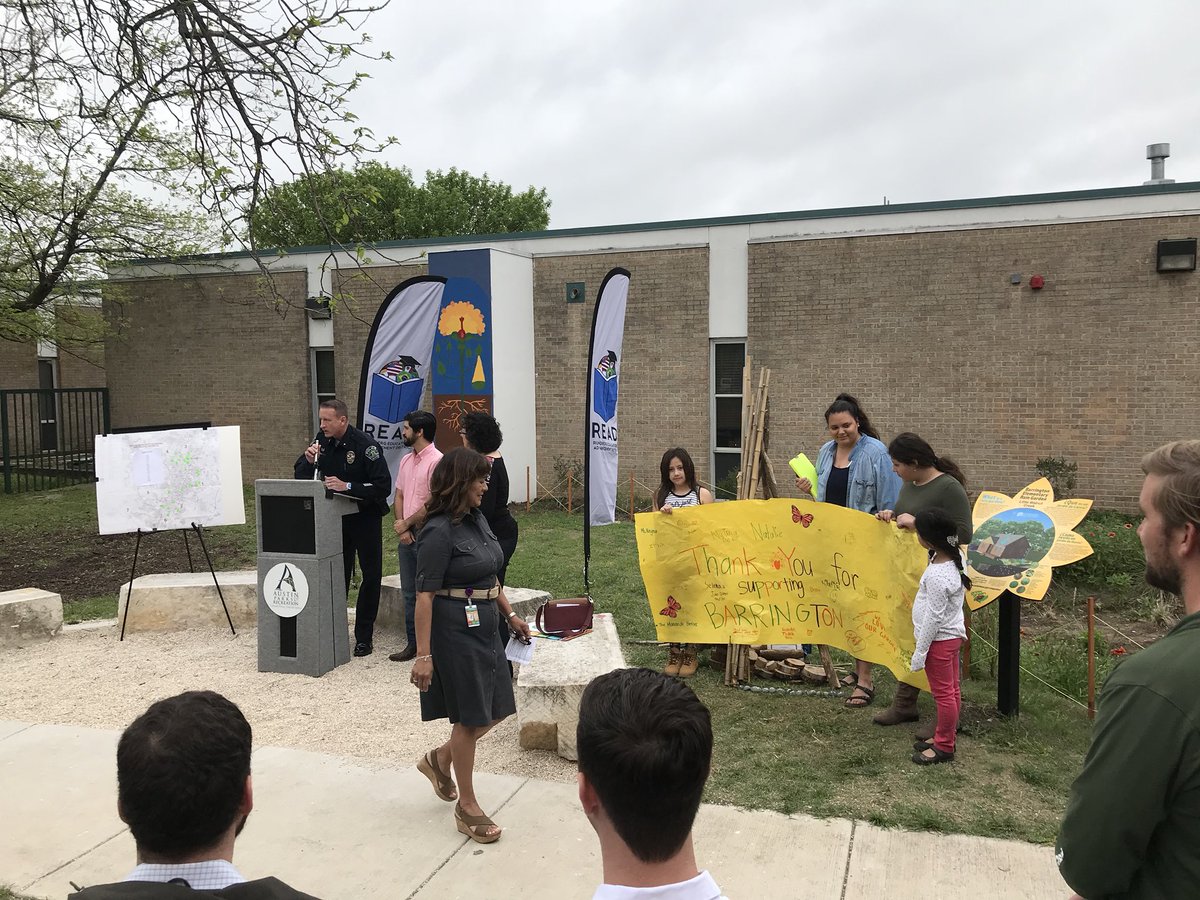 Great morning celebrating <a href="/BEMustangPride/">Dr. Gilma Sanchez</a> becoming the first Austin Green School Park #AISDGotTalent  #aisdproud