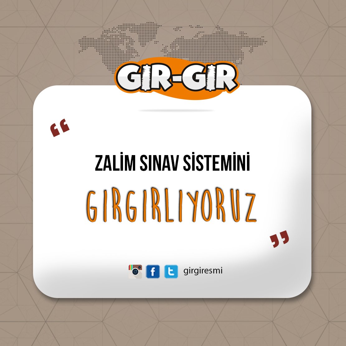 Ensyldm's tweet image. Sınav sistemini ve sınav ücretlerini #GırGırlıyoruz