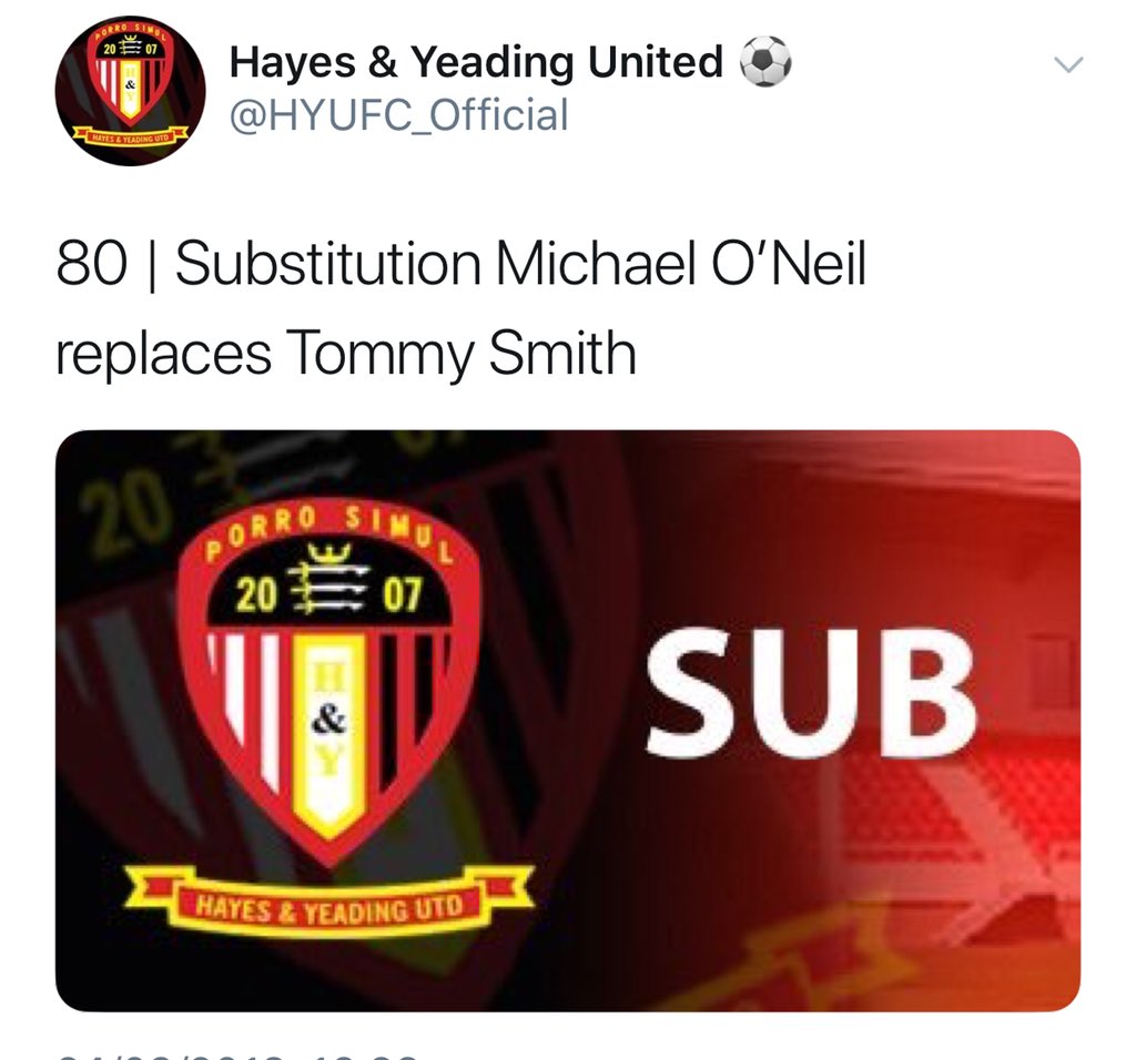 hyufc_youth's tweet photo. Good to see one of our own U18’s on the bench and getting minutes today. #Pushforprogress #pushforpromotion https://t.co/0g7Ex1RU3O