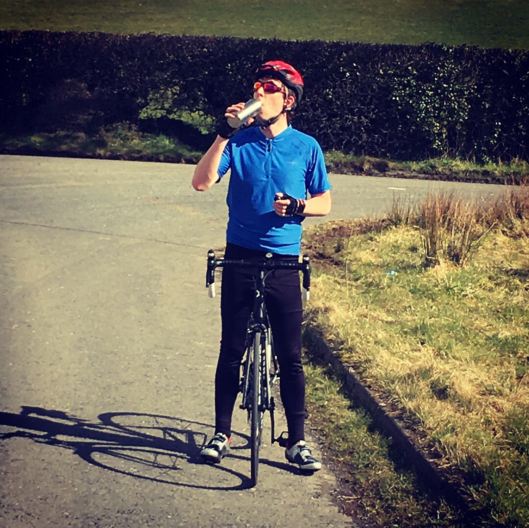 Another successful bike ride, casual 70km followed by a wee 5k run for good measure #flab2fit #3tris43charities #knackered