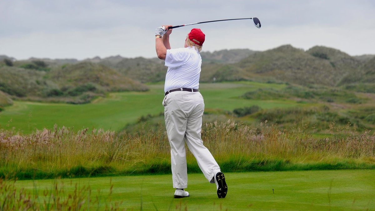 DisavowTrump20's tweet photo. Barack Obama cried for the kids of Sandy Hook. Donald Trump golfs for the kids of Stoneman Douglas. We need our real leader back.

#MarchForOurLives https://t.co/Jiss9YhiRQ