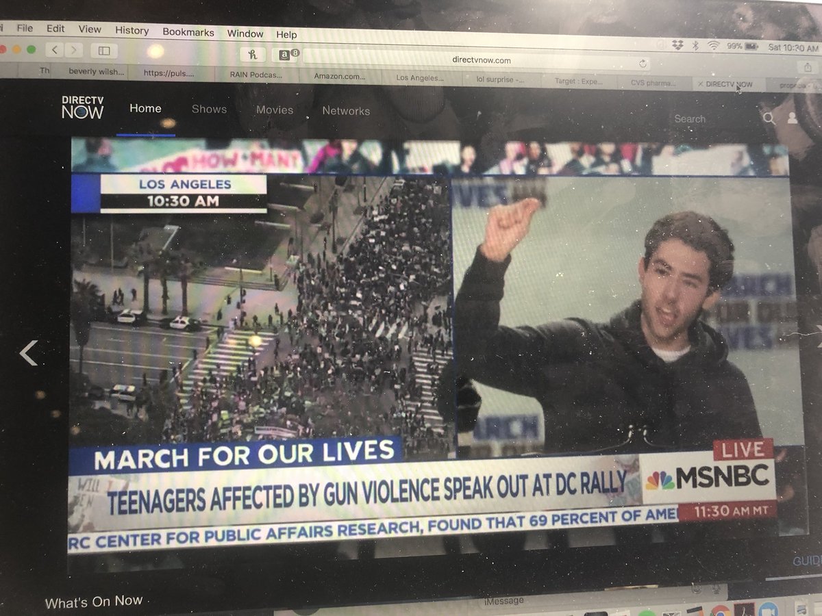 AndySchuon's tweet photo. This 18 year old high school senior Matt Post just gave me hope for our future. We are seeing our future today. Don’t stop after today. This is just the beginning. #marchforourlives #mattpost .@mattlpost https://t.co/Vn3iOfpKc7