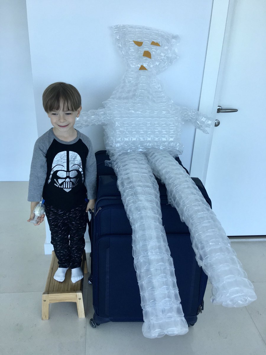 Our Bubble Wrap Man Project....