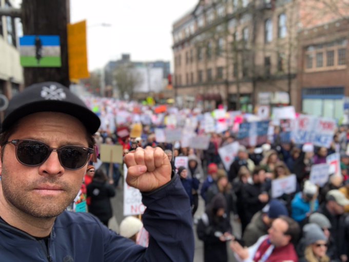 Me at the #MarchForOurLives rally in Seattle, WA.