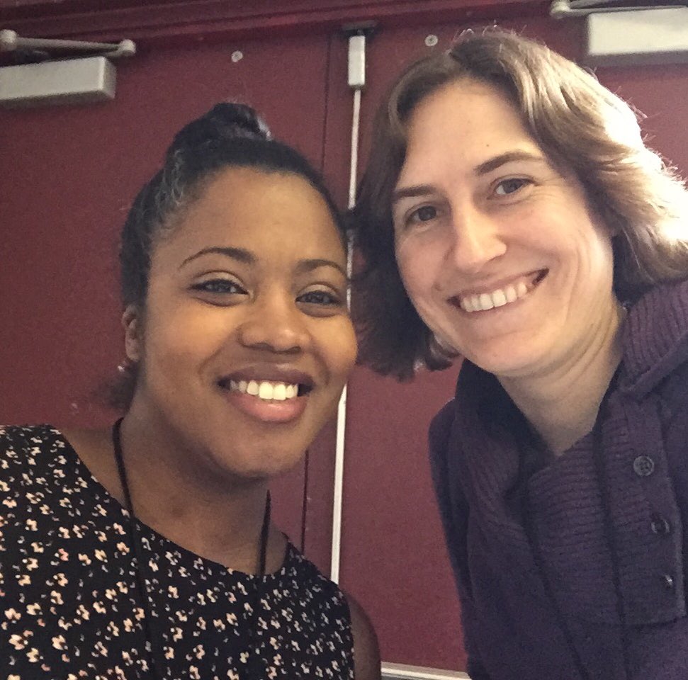 AstroKatie's tweet image. I met @ThePurplePage at #ComSciConTri! Y’all should follow her and #BLACKandSTEM