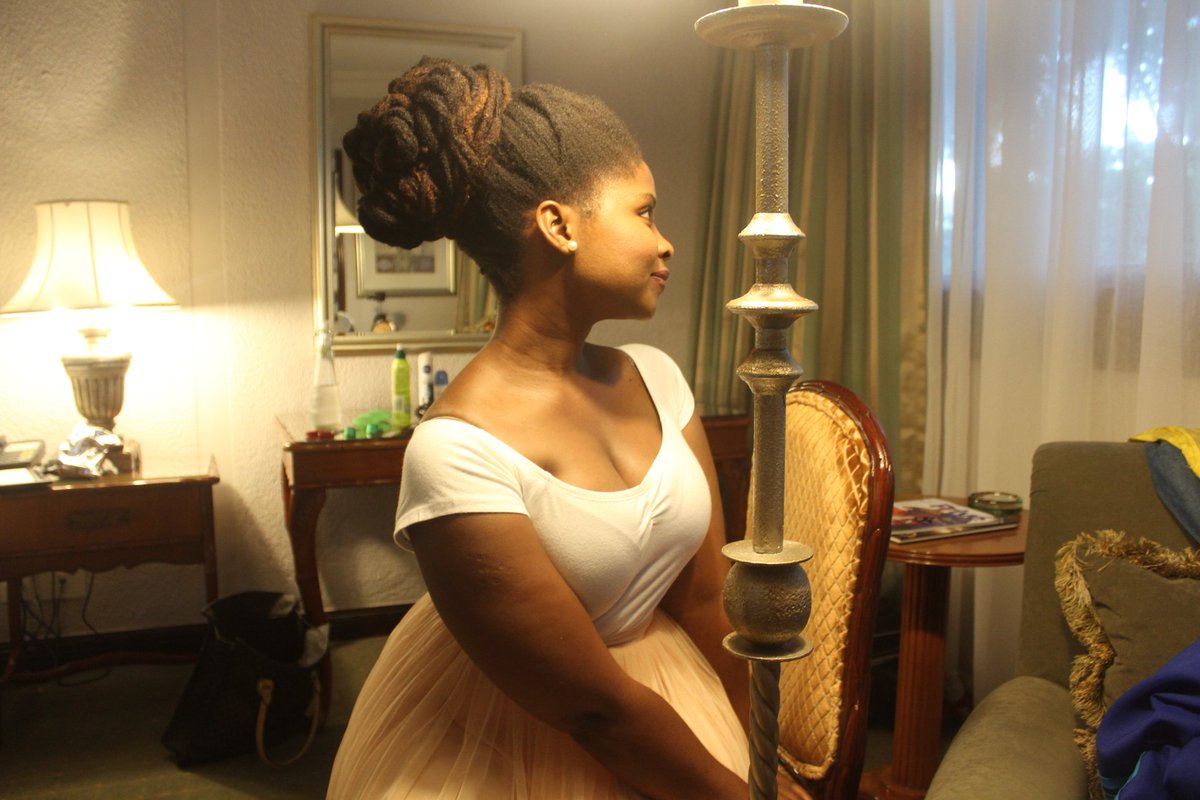 NokShabangu's tweet photo. Stunkie also got those styling hands on @IamDikelo to compliment her #SAFTAs12 aesthetic 

Such a pleasure having you as a fellow #WomenWithDreads contributor https://t.co/F5i3pMcHVQ