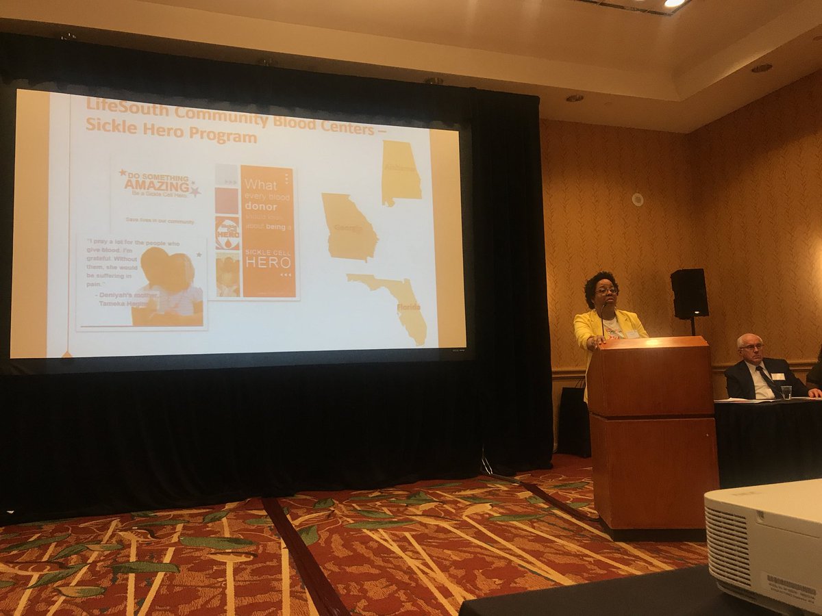 SCCConsortium's tweet photo. Great presentation on blood and it’s transfusions! #sc3leadership2018 by Ashley Singleton &amp; James Eckman! https://t.co/pWNBhV9wVF