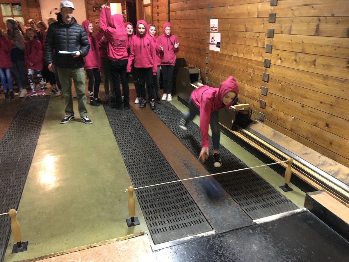 NotreDame_Trips's tweet photo. #Ski18 #GroupP Bowling in full swing! https://t.co/Xj94v8KRrq